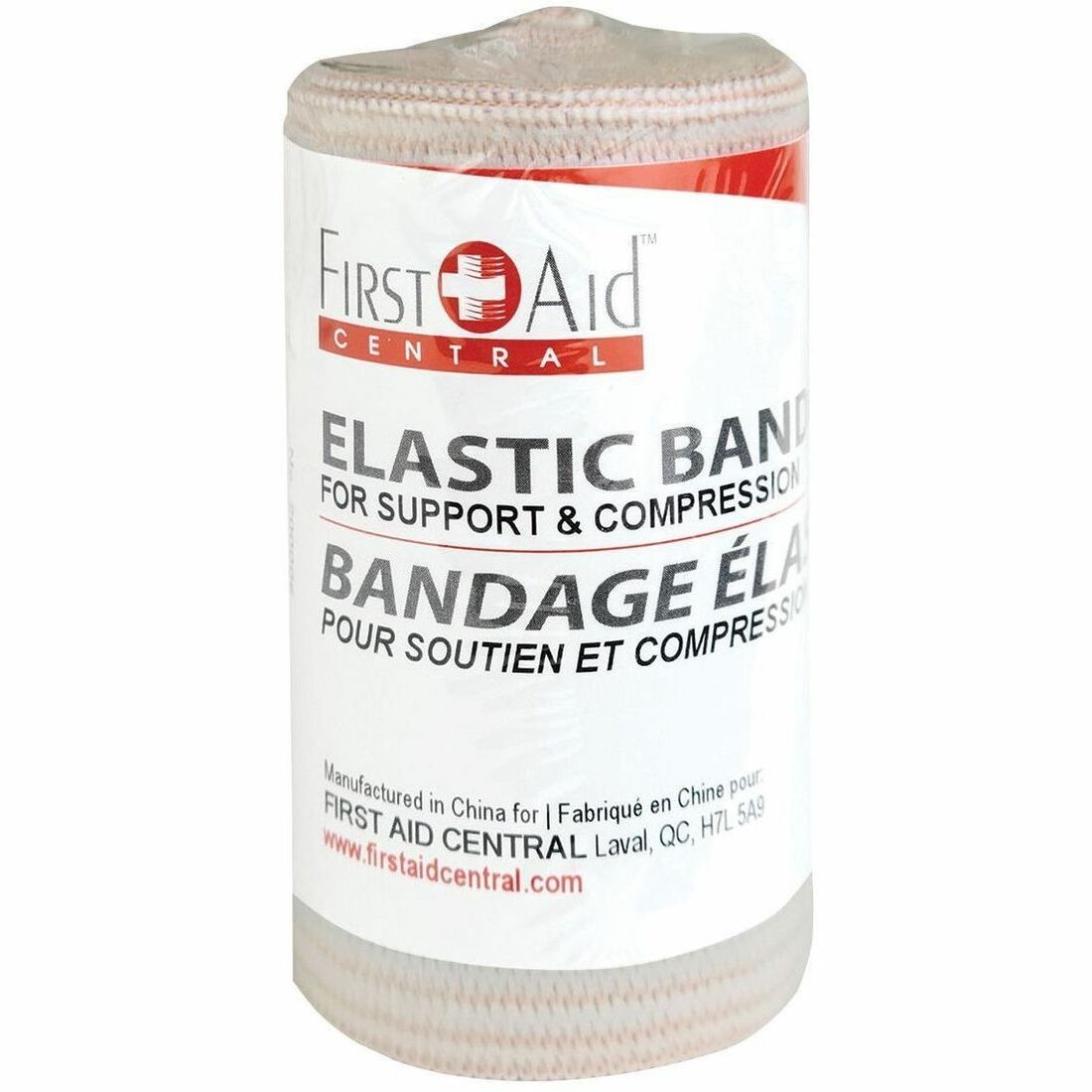 alt: First Aid Central Elastic Bandage Wrap, 7.6cm x 4.5m (3" x 5yd)