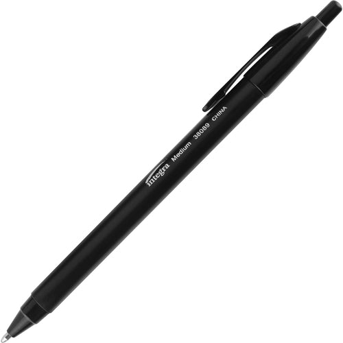 alt: Integra Triangular Barrel Retractable Ballpnt Pens - Pack of 12